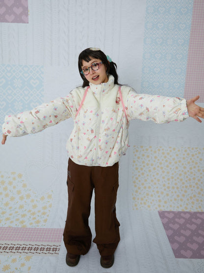 KaiXin hostel - Cute Print Down Jacket coat KaiXin hostel