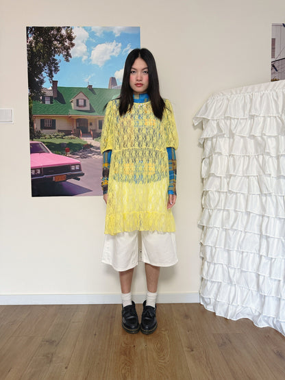 Bunnybunnygun - Multi Color Lace Overlay Dress dress bunnybunnygun