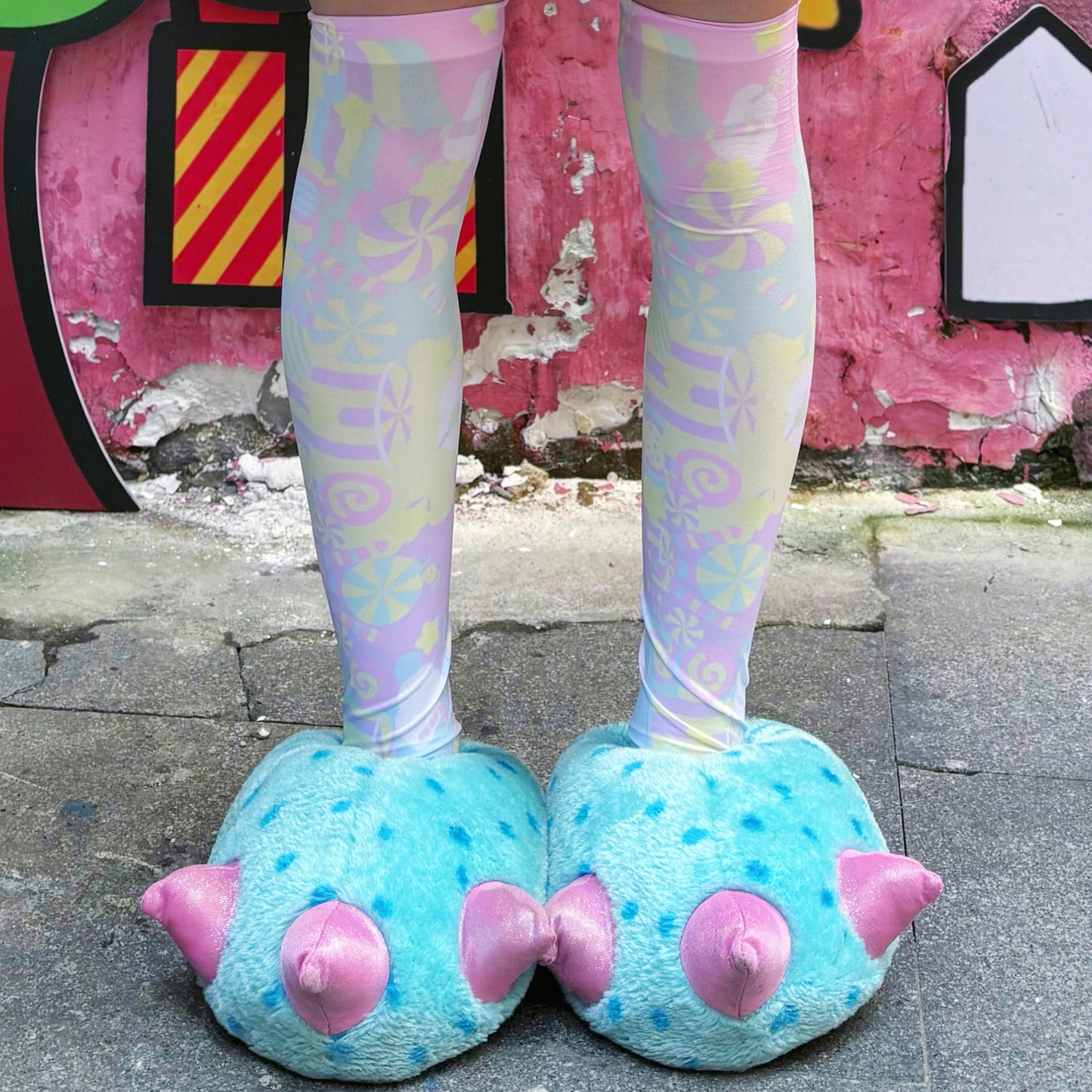 Rainbow Universe RUX - Pastel Macaron Decora Kei Skirt Set set Rainbow Universe RUX Socks - 1 Pair S