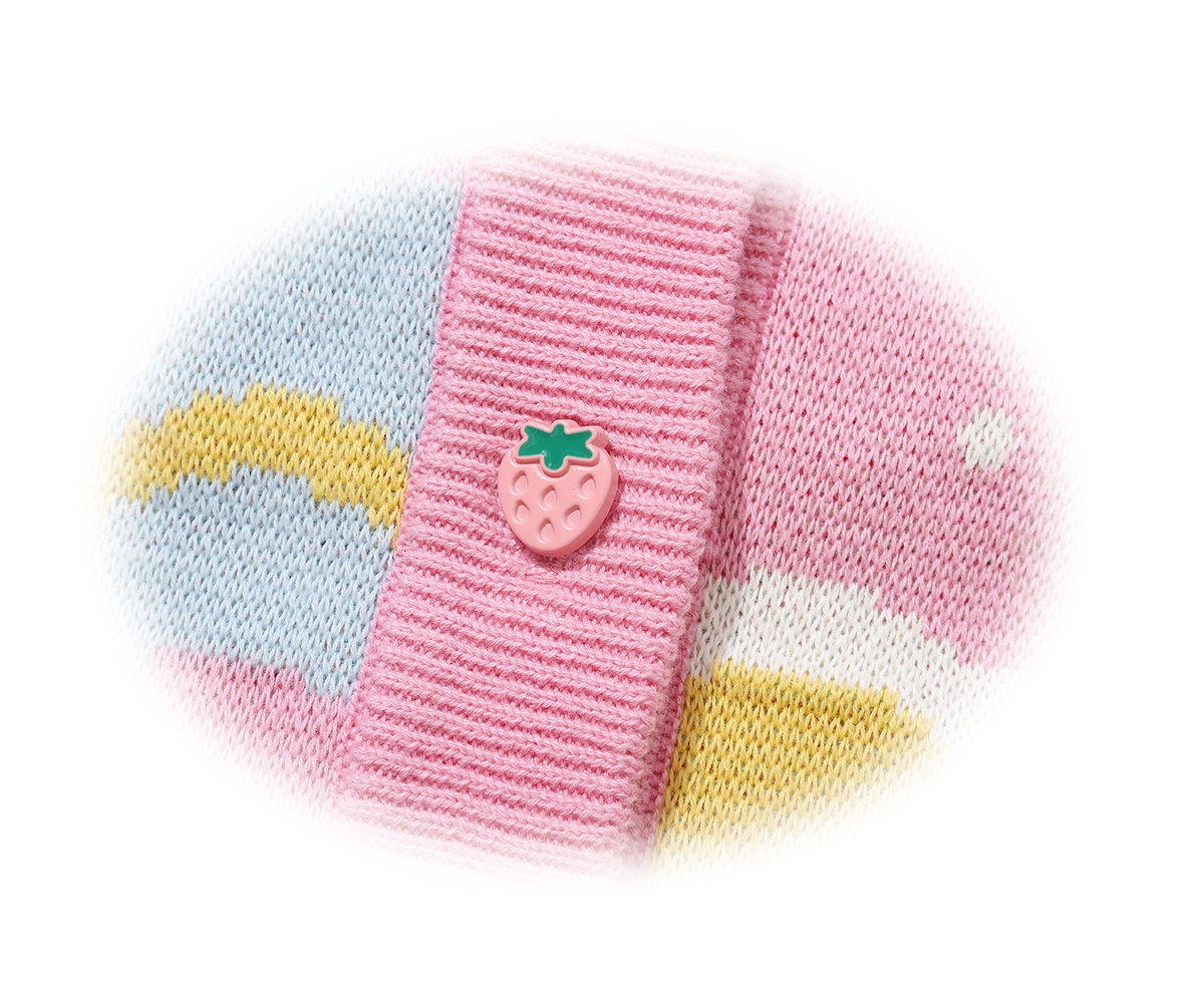 shishihshop - Strawberry Puppy Cotton Cardigan cardigan shishihshop