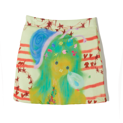 Harajuku Skirt Colorful A-line Skirt Dopamine Prints Skirt skirt Moon Meadow