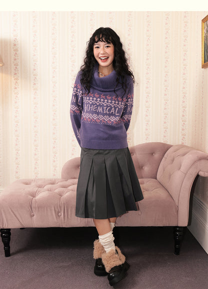 Chemical Girl - Kawaii Fair Isle Knit Sweater sweater chemical girl