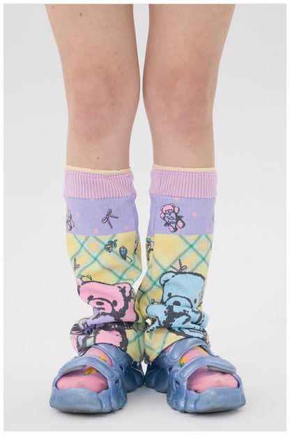 tntntutu - Bear Ruffle Slouch Socks leg warmmers tntntutu