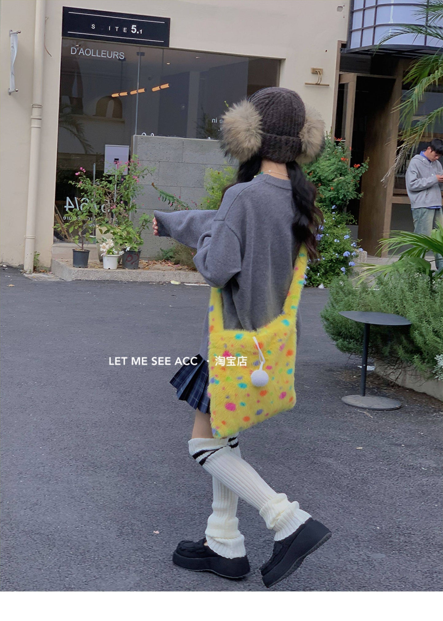 LET ME SEE - Kawaii Color Dot Shoulder Bag bag let me see