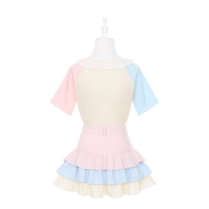 Dear Doll - Fairy Kei Rainbow Unicorn Colorblock Set set dear doll