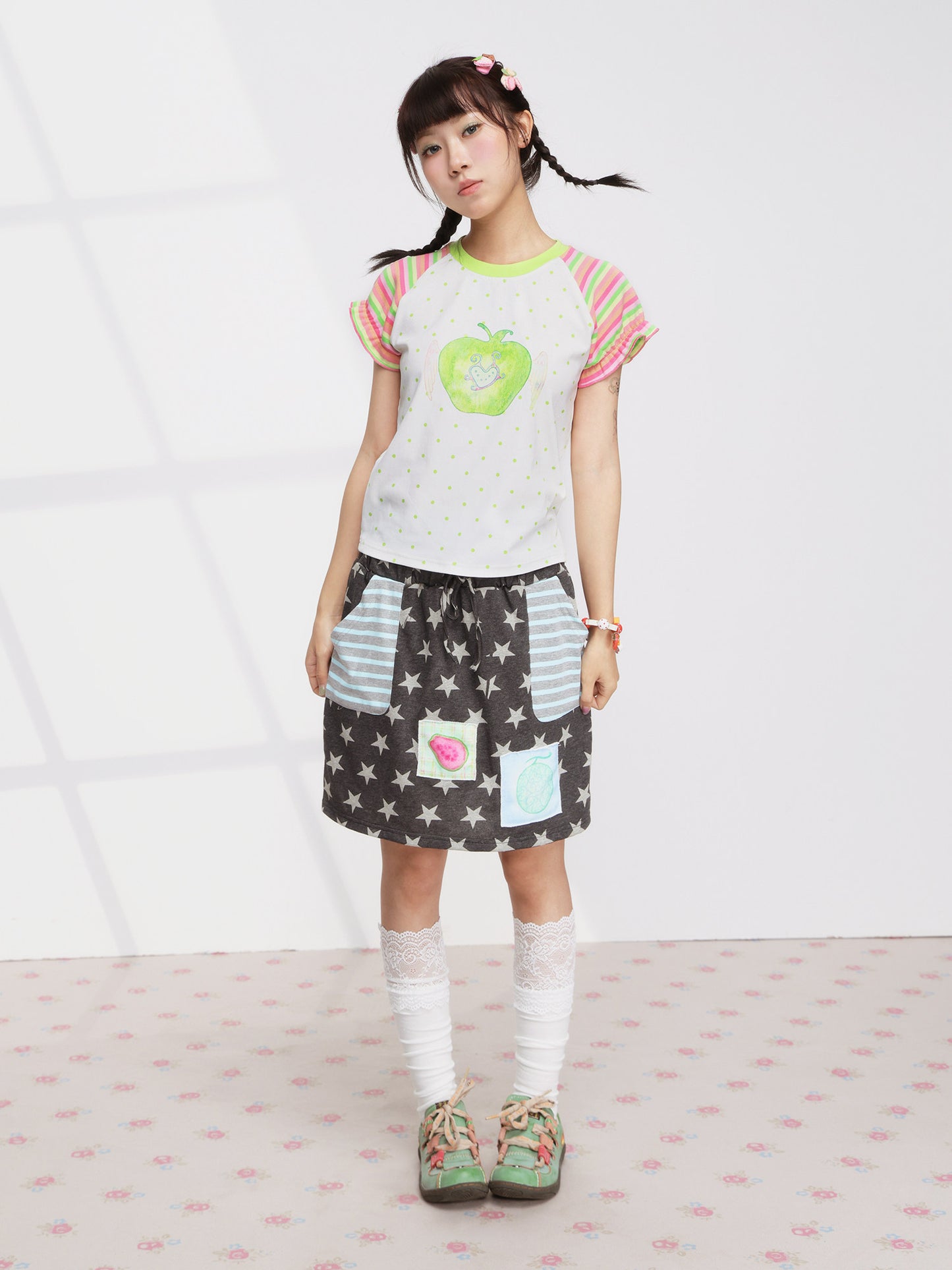 FRUITS - Apple Wing Puff Tee tee Fruits