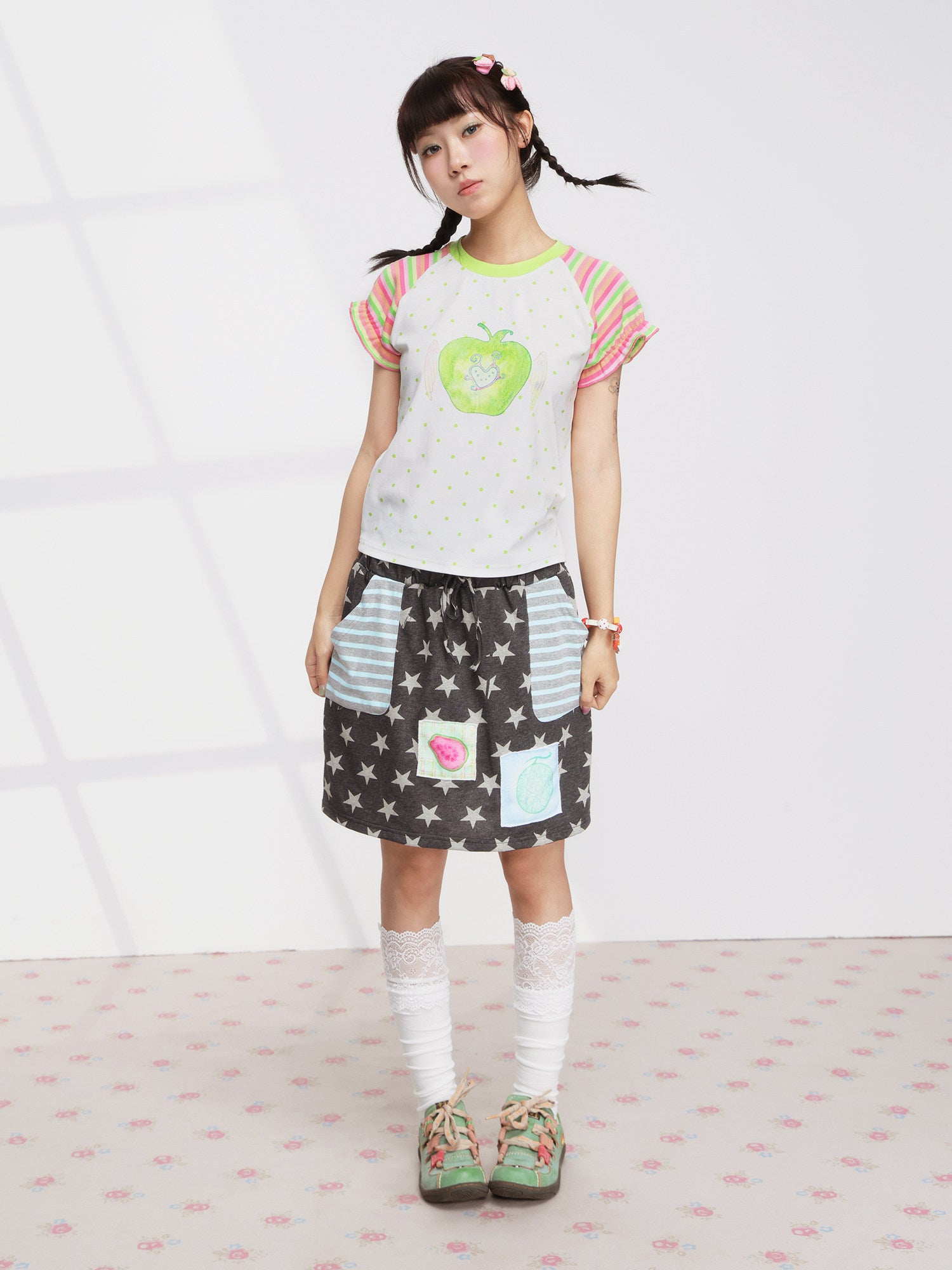 FRUITS - Apple Wing Puff Tee tee Fruits