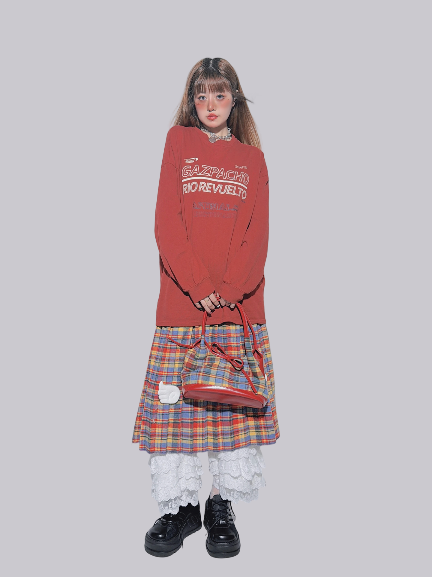 FANLOVEGIRL - White Lace Layered Wide Pants shorts FANLOVEGIRL