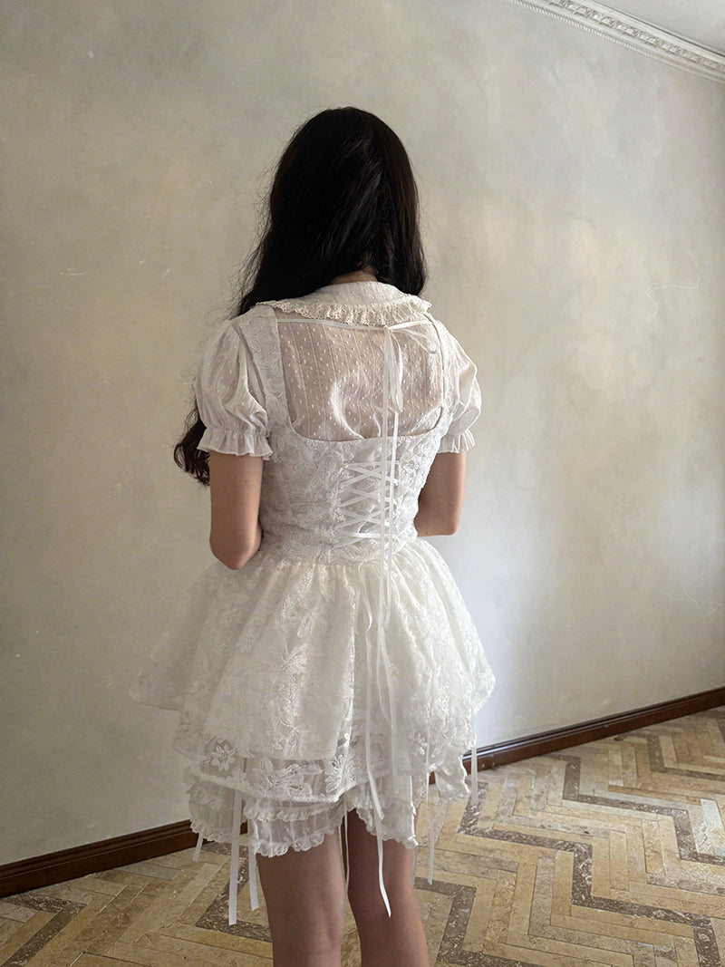 Daytoday Everyday Institute – Cute Doll Jacquard Sleeveless Dress dress daytoday everyday institute