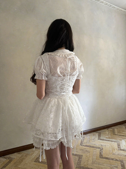 Daytoday Everyday Institute – Cute Doll Jacquard Sleeveless Dress dress daytoday everyday institute