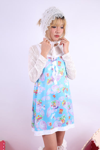 NIHONKIDS - Decora Kei Rainbow Party Handmade Vest Dress dress NIHON KIDS