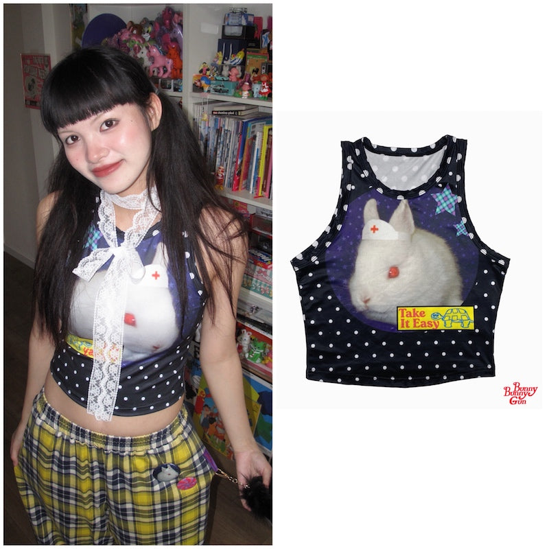 bunnybunnygun – Y2K Stretchy Tank Top tank top bunnybunnygun