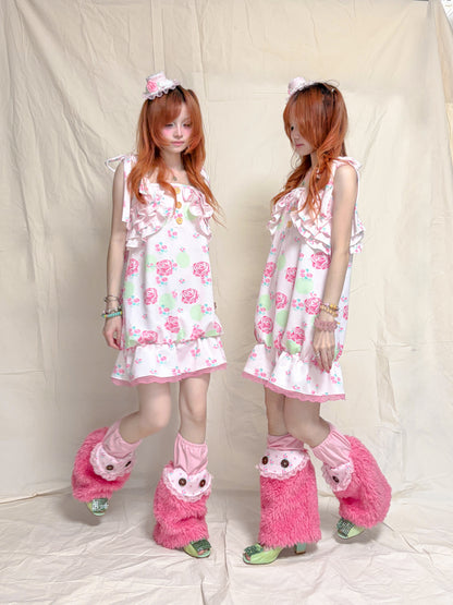 YJM with biubiu - Vintage Floral Lace Dress dress YJM with biubiu