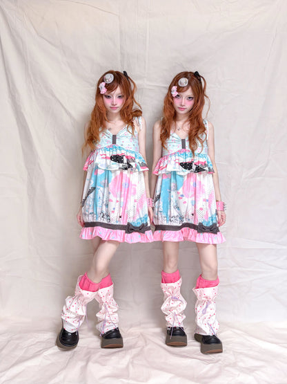 YJM with biubiu - Strawberry Blueberry Ruffle Dress dress YJM with biubiu