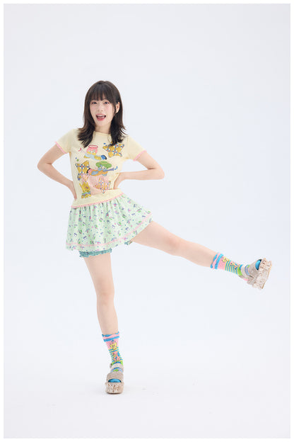 tntntutu - Angel Star Graphic Tee | Fairy Kei Pastel Kawaii Harajuku T-Shirt tee tntntutu
