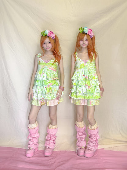 YJM with biubiu - Decora Kei Ruffle Cake Skirt skirt YJM with biubiu