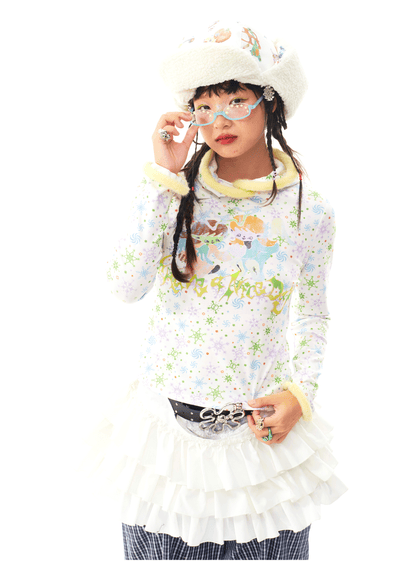 sillysis - Kawaii Illustrated Tee Pullover shirt sillysis