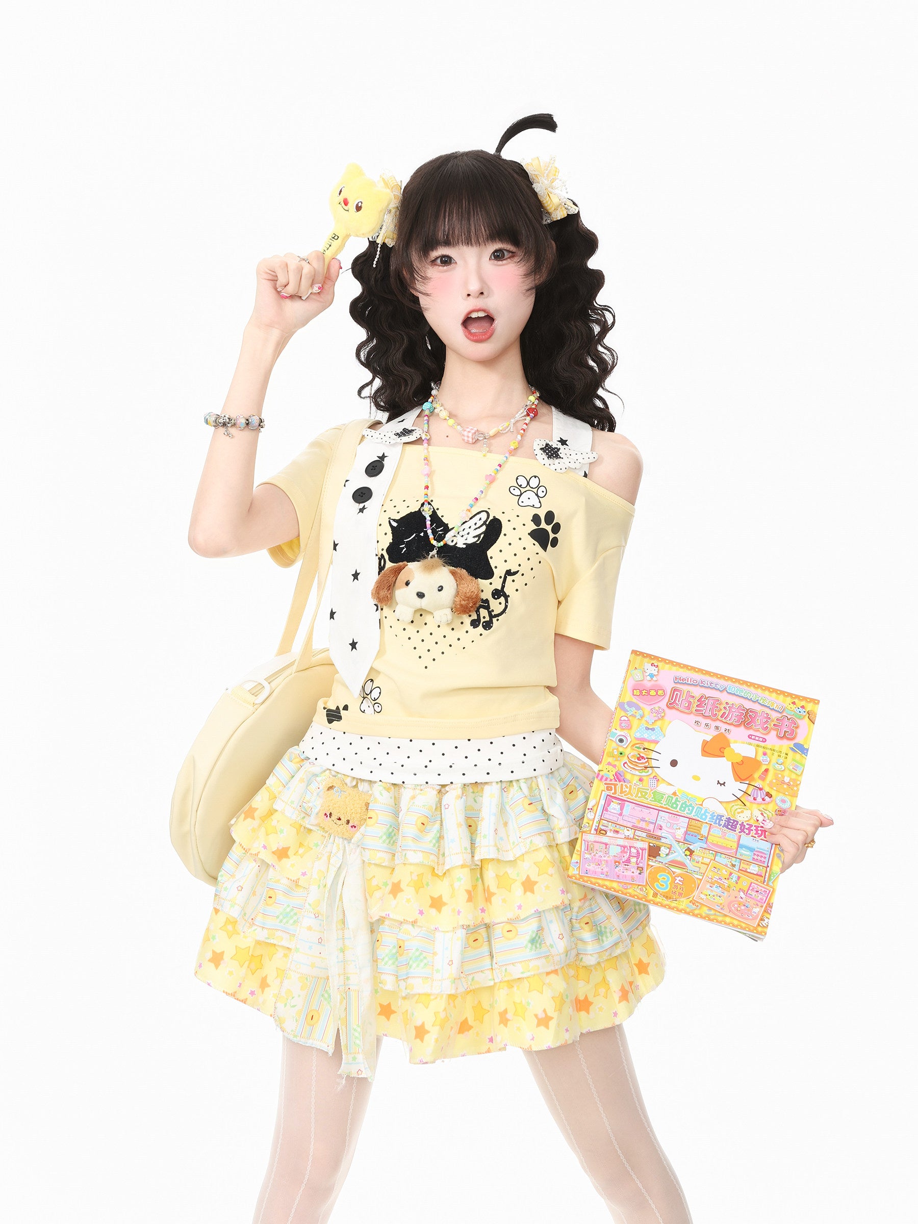 Languid Park - Polka Dot Short Sleeve Top tshirt Languid Park