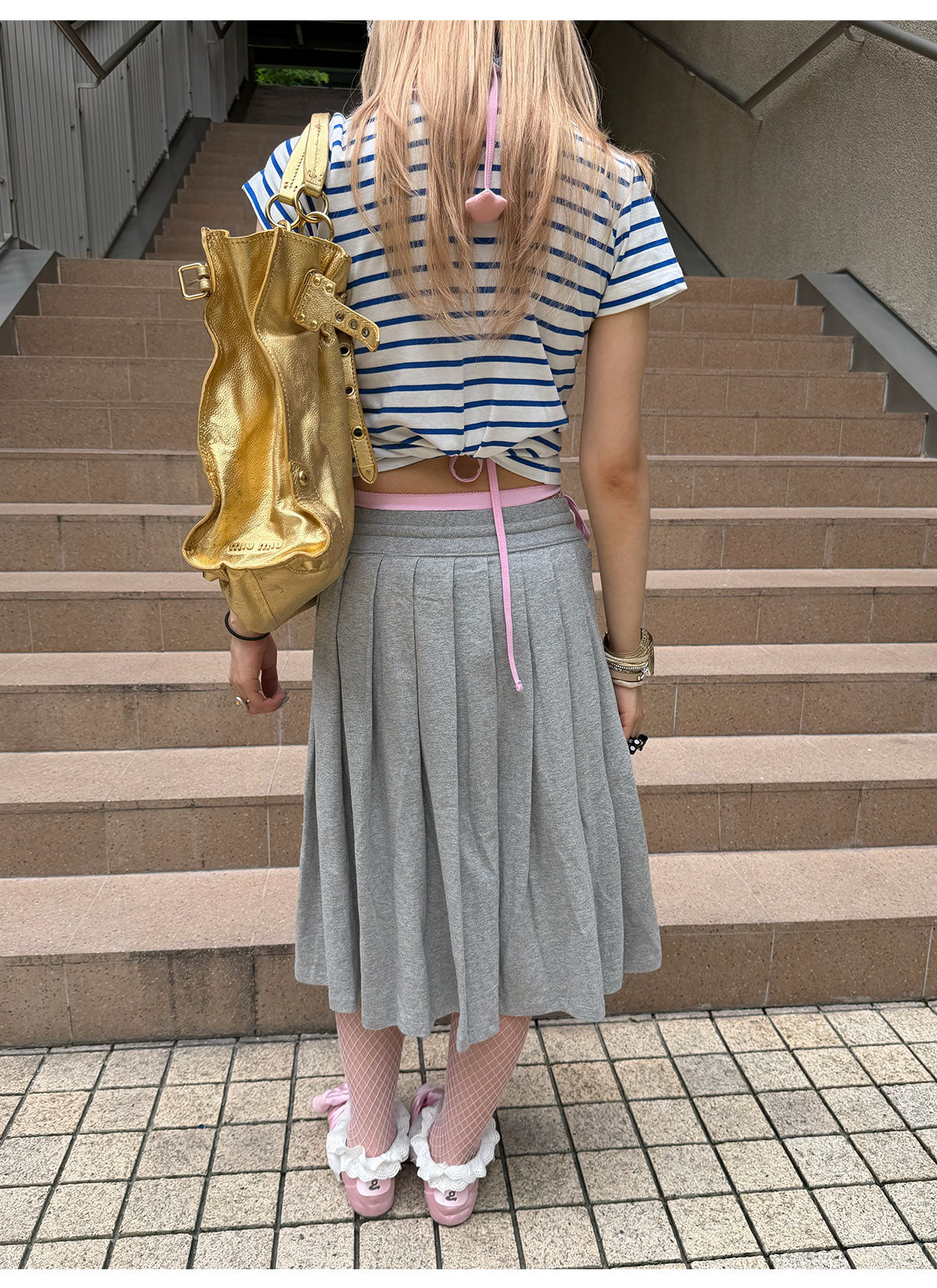 loveplayshop - Solid Color Pleated Cotton Skirt skirt loveplay