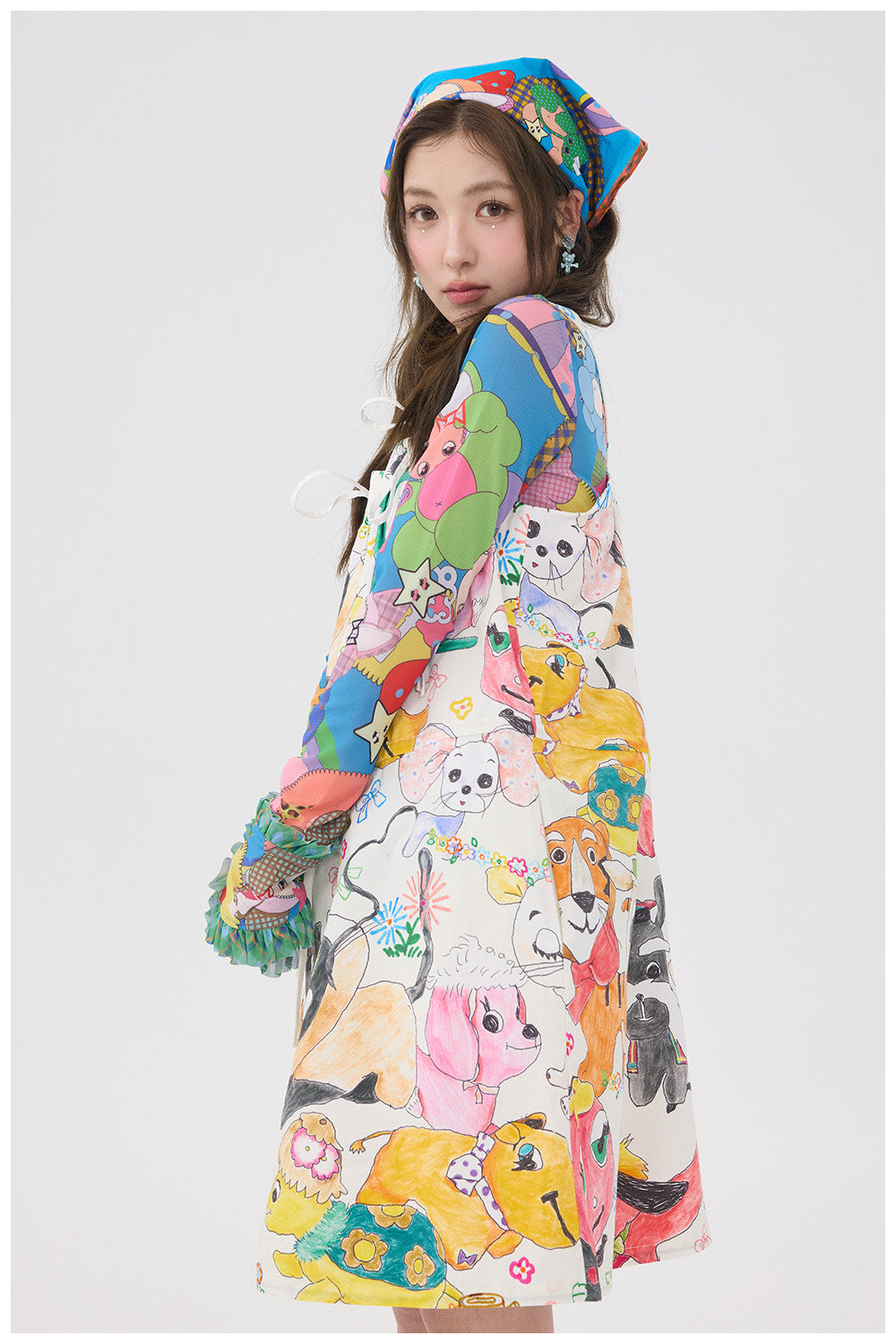 tntntutu - White Graffiti Strap Dress dress tntntutu