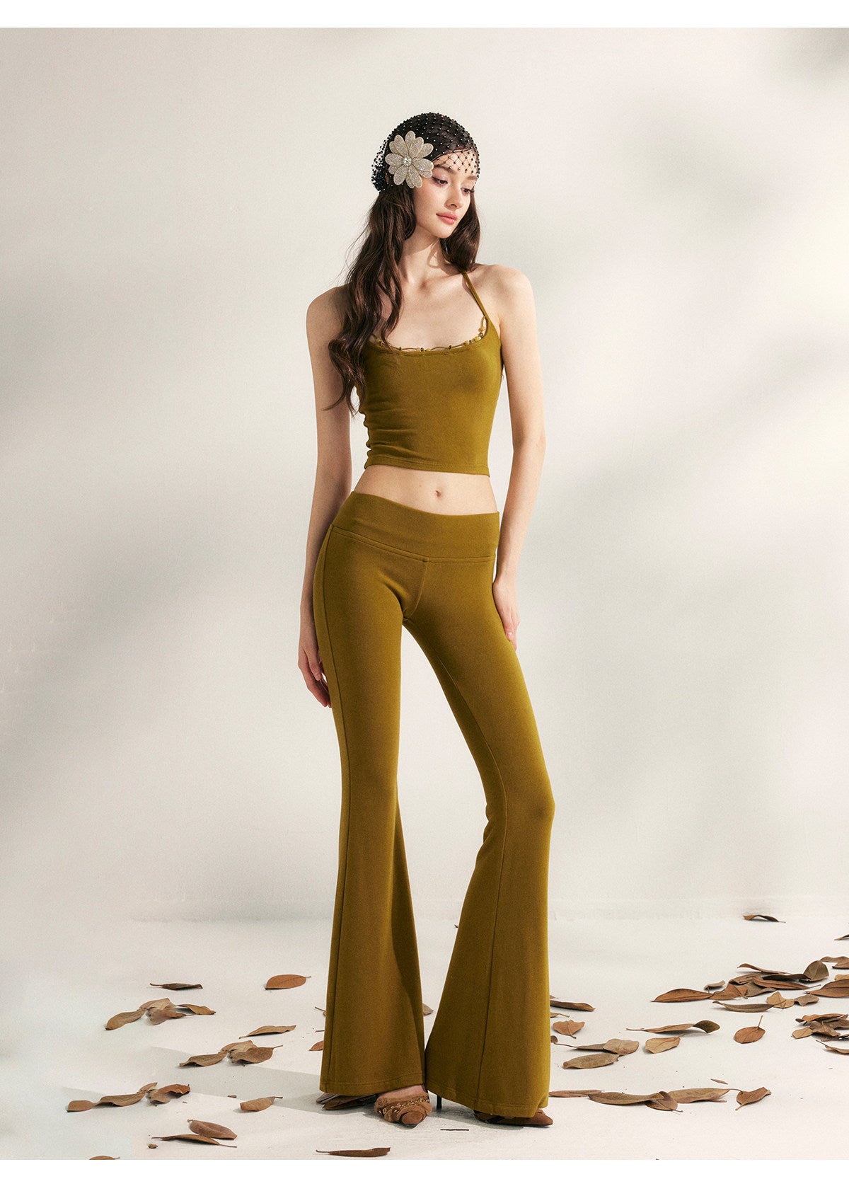 YZZI HE - Lazy Weekend Beaded Knit Two-Piece Set set YZZI HE
