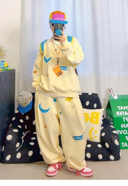 KURIOSITAET 杏色卫裤女冬加绒加厚 pants KURIOSITAET