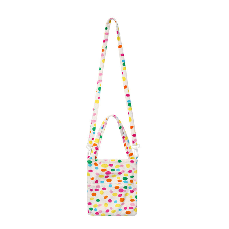 leele - Kawaii Soft Colorful Polka Dot Bag bag leele