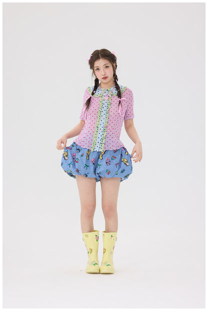 tntntutu - Denim Bear Bubble Shorts shorts tntntutu