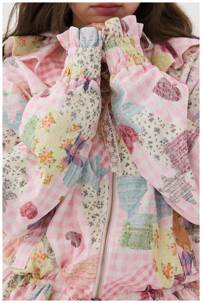 tntntutu - Pink Lace Hoodie Skirt Set set tntntutu