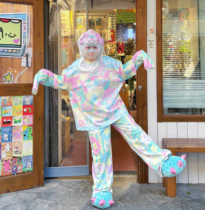 Rainbow Universe RUX - Pastel Decora Kei Two Piece Set set Rainbow Universe RUX