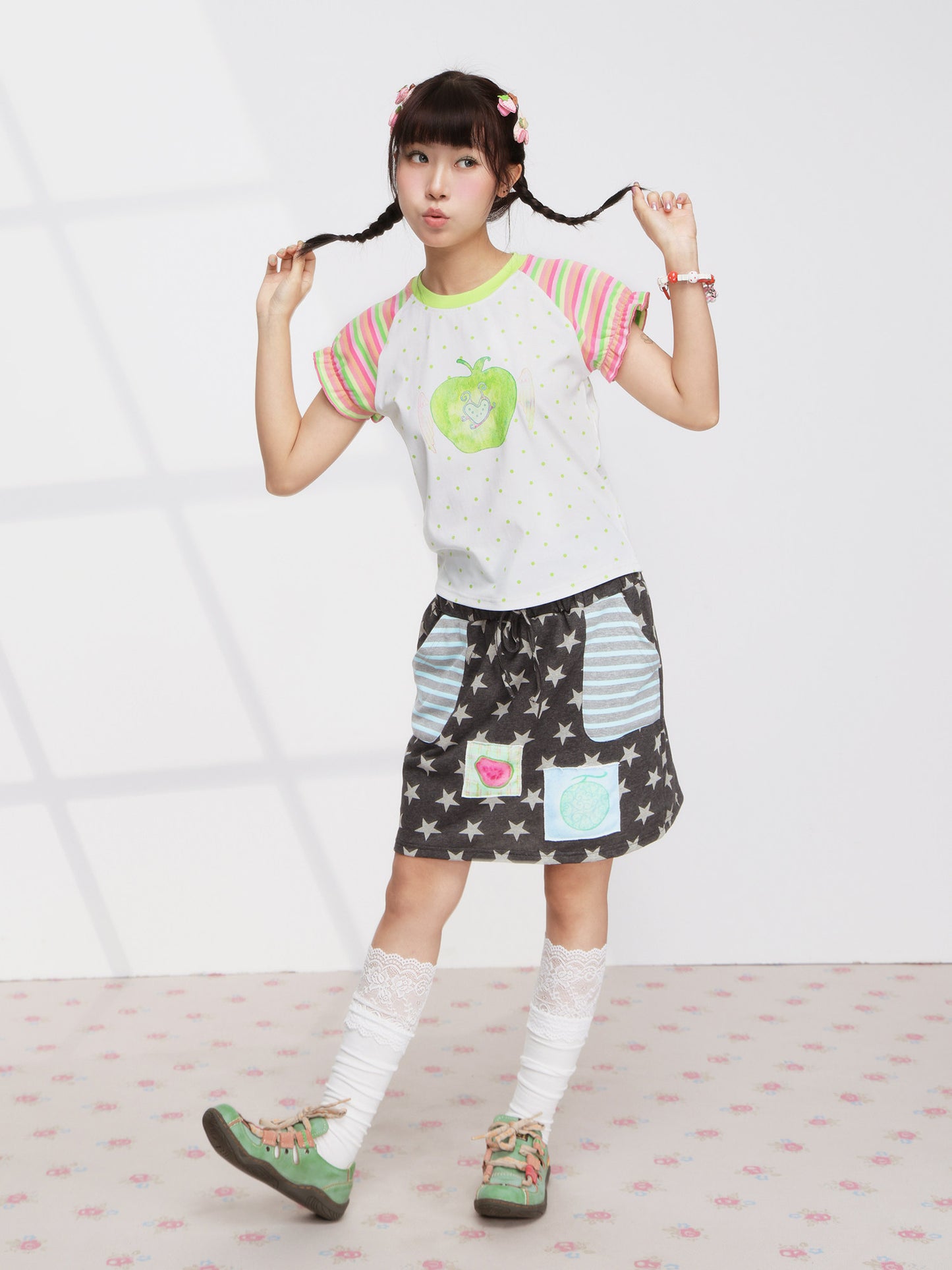 FRUITS - Apple Wing Puff Tee tee Fruits