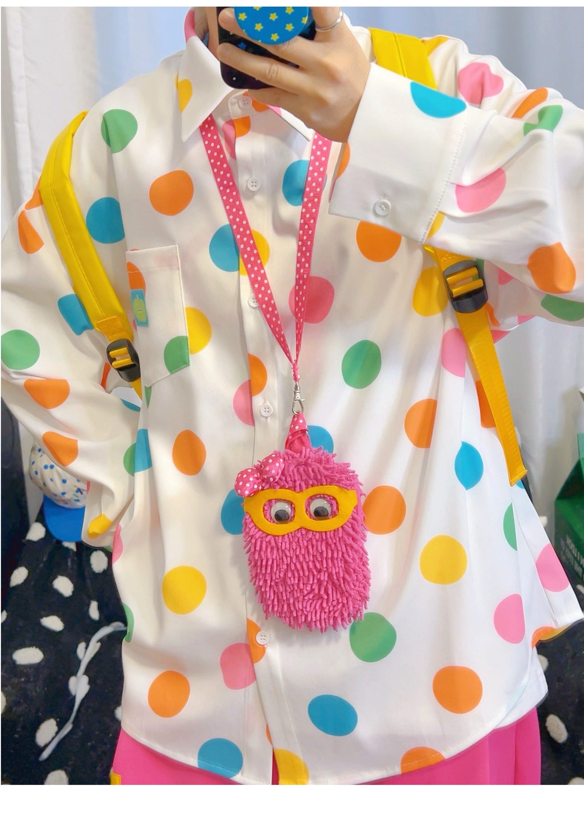 KURIOSITAET - White Polka Dot Shirt shirt KURIOSITAET