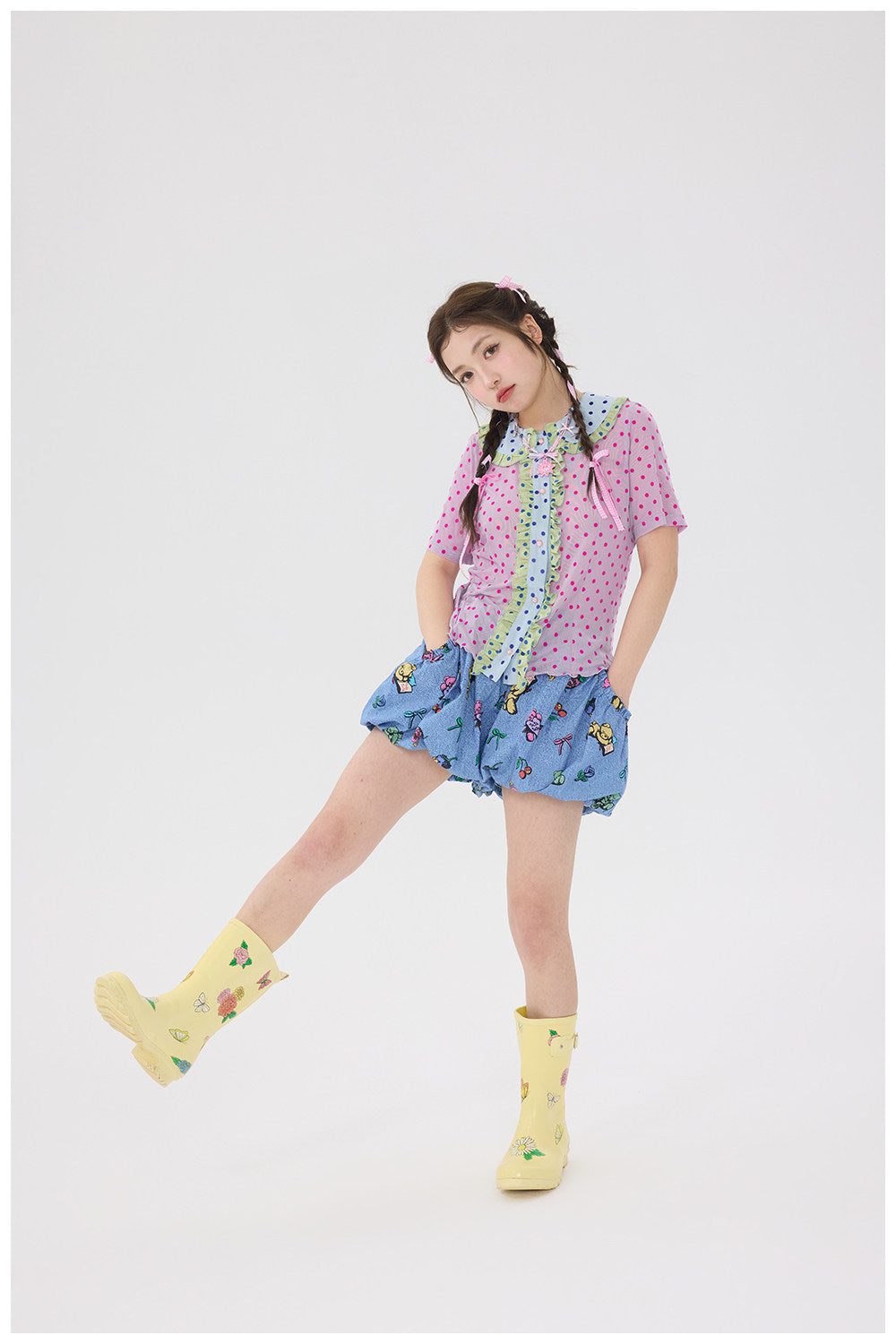 tntntutu - Denim Bear Bubble Shorts shorts tntntutu