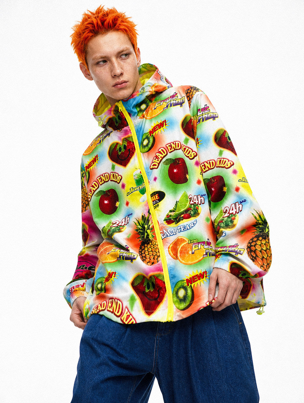 DeadEndKids - Colorful Fruit Techwear Windbreaker Jacket jacket DeadEndKids