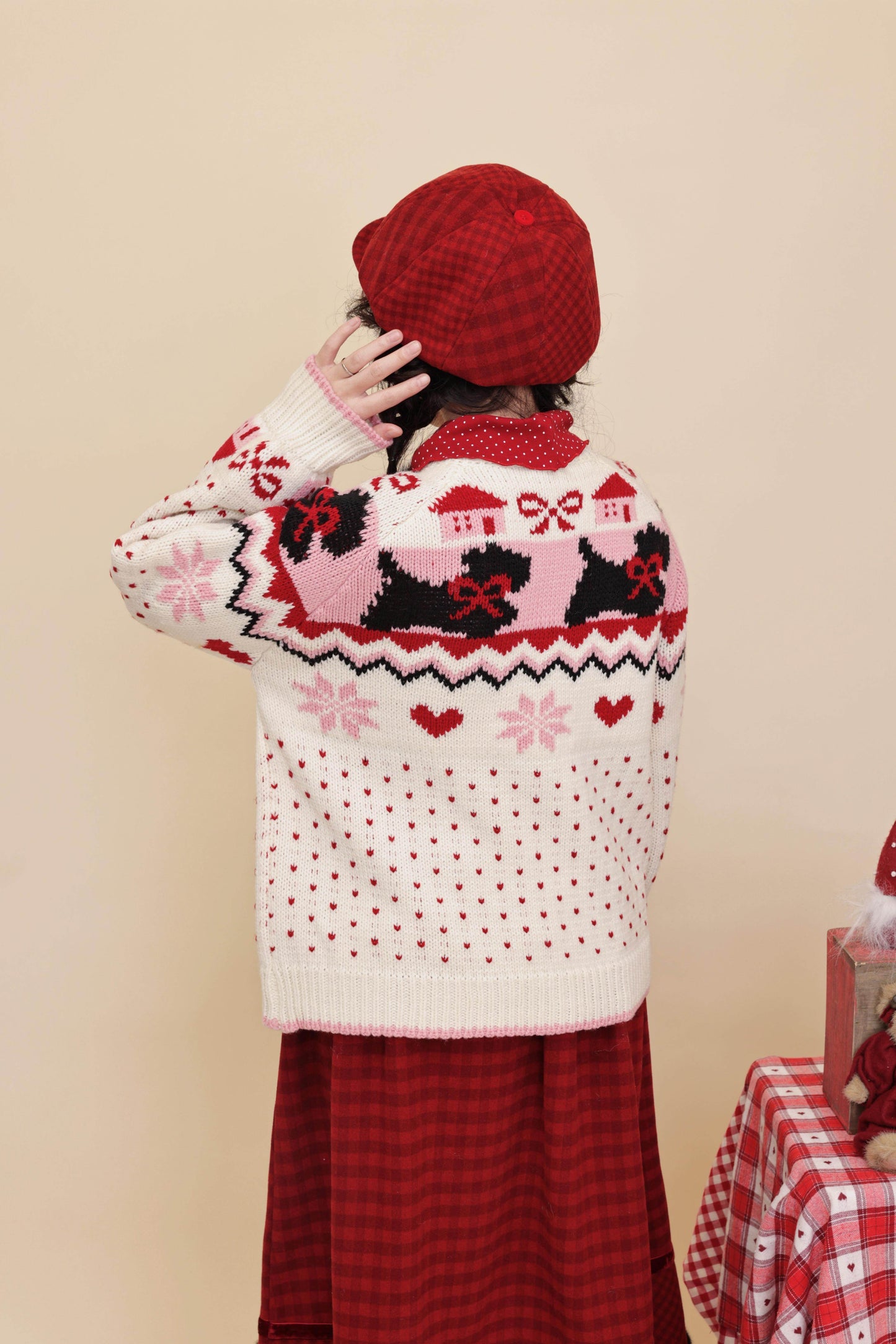SemenCoicis - Kawaii Fair Isle Dog Knit Sweater sweater SemenCoicis