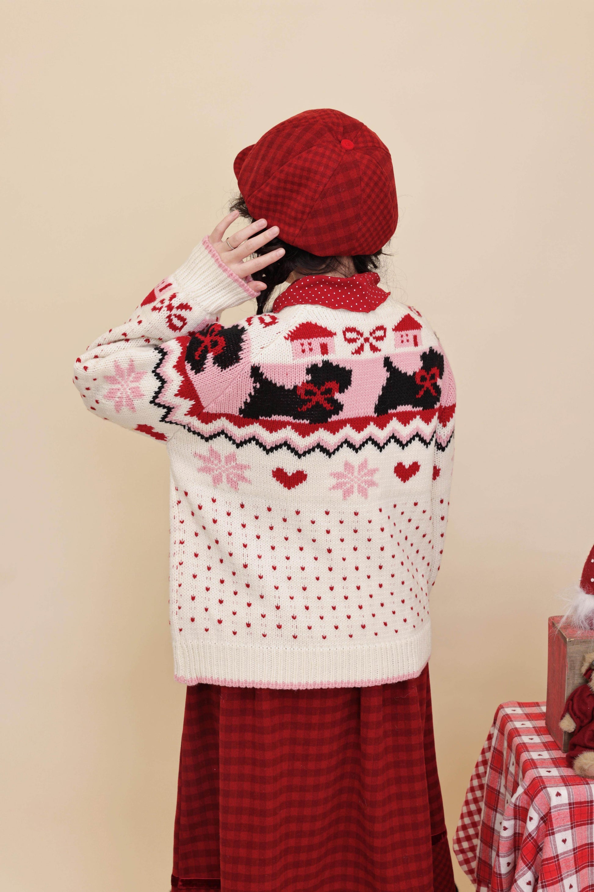 SemenCoicis - Kawaii Fair Isle Dog Knit Sweater sweater SemenCoicis