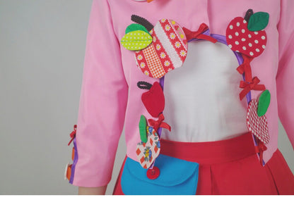 GOODBABY - Pink Fruit Patchwork Vintage Short Jacket jacket goodbaby