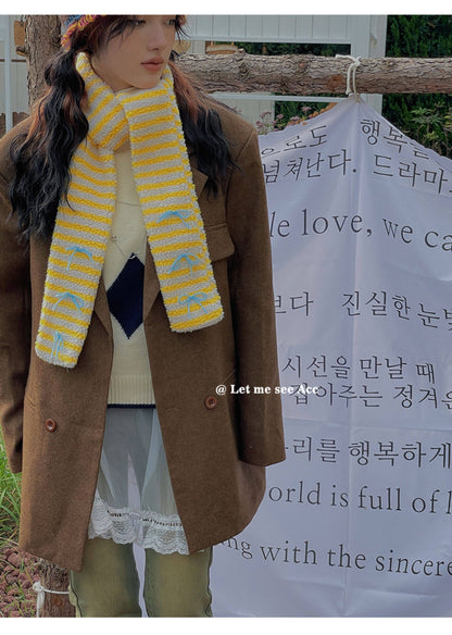 LET ME SEE - Kawaii Colorblock Lamb Scarf scarf let me see
