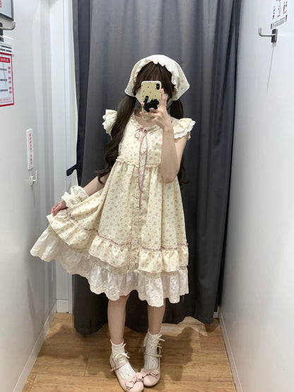 Blurred Bear First Love Dress | Ballerina Floral Layered Dress – Petite & Tall Fit