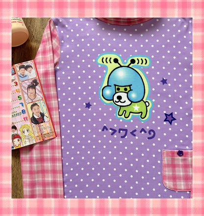 BodyTalk - Y2K Kawaii Polka Dot Print Top shirt bodytalk