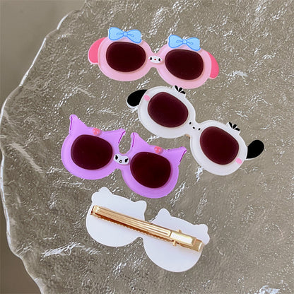 Sanrio Cute Glasses Style Hair Clips Set hair clip candy