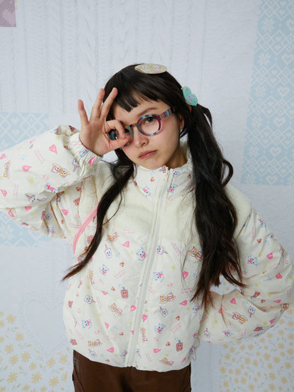 KaiXin hostel - Cute Print Down Jacket coat KaiXin hostel