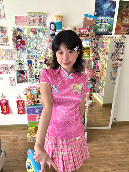 Bodytalk - Pink Qipao Style Tee shirt bodytalk