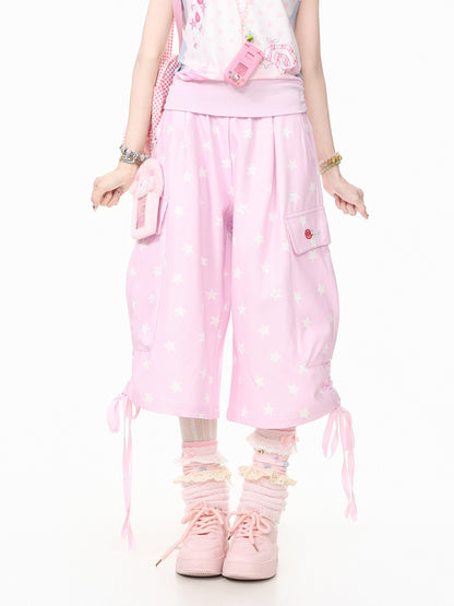 Languid Park - Star Cargo Drawstring Shorts shorts Languid Park