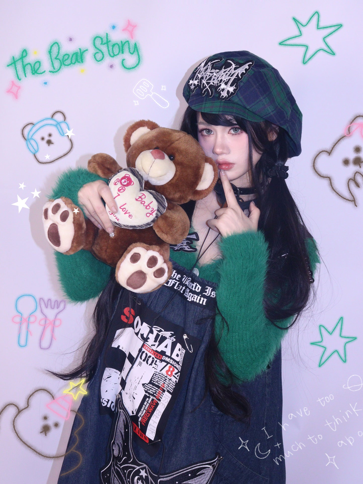 Leerroo - Y2K Vintage Denim Pinafore Dress dress Leerroo