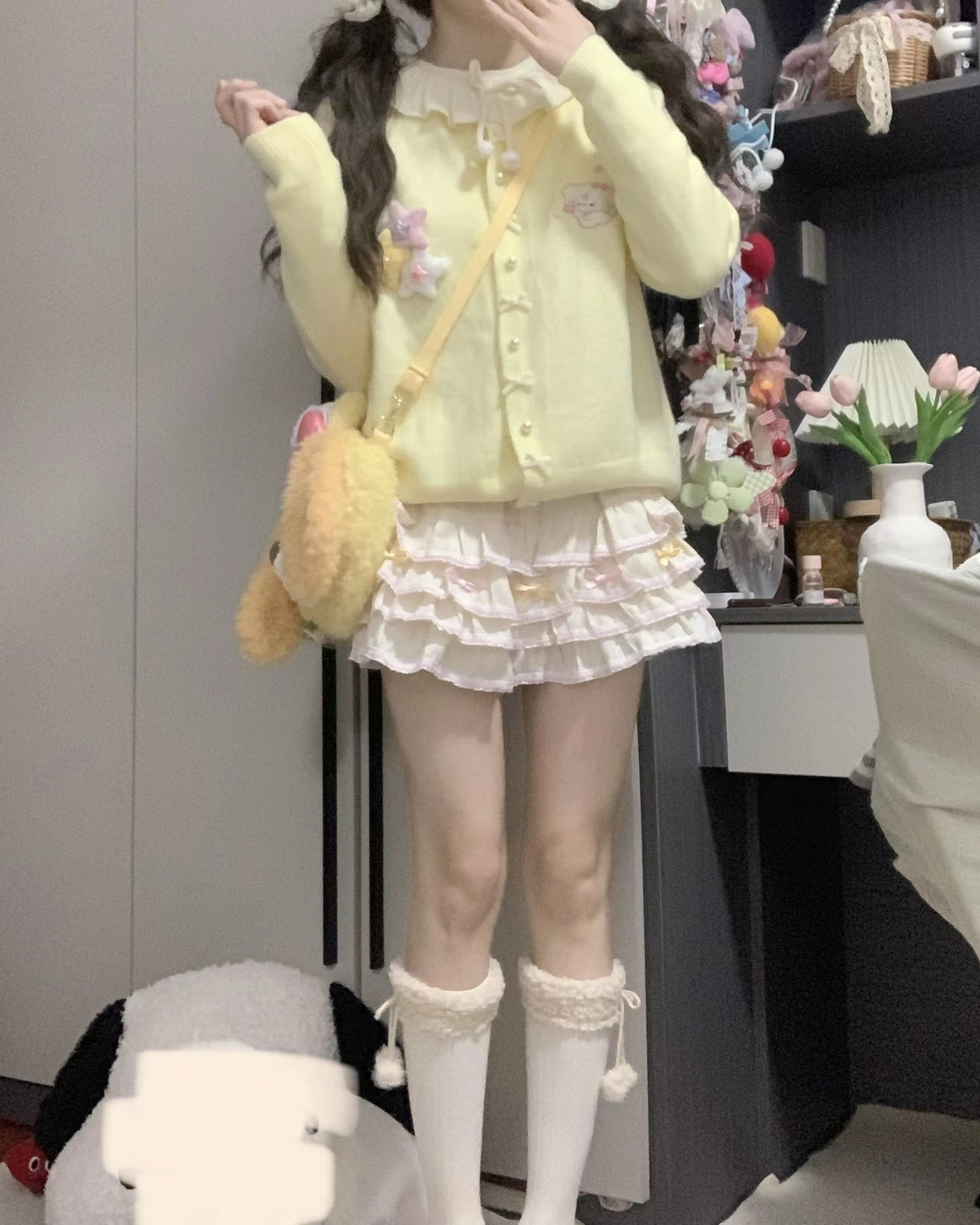 Blurred Bear - Kawaii Lace Puff Skirt skirt Blurred Bear