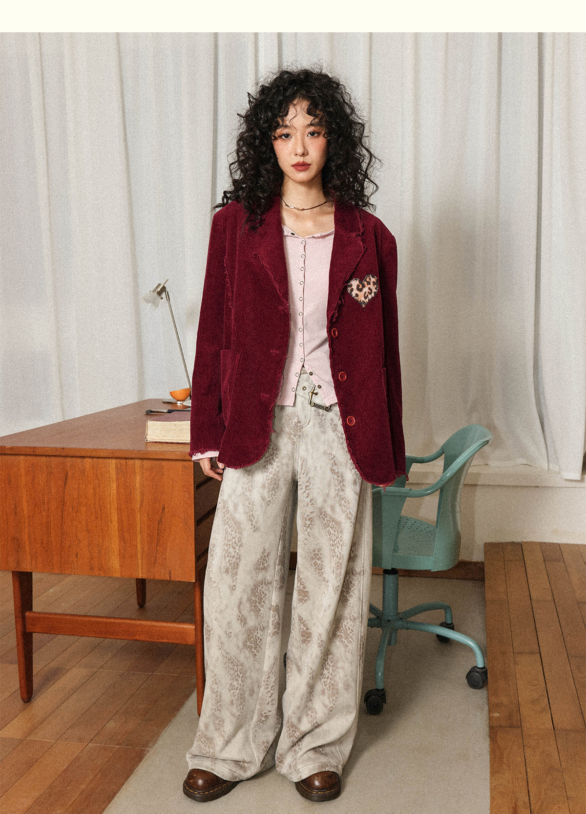 Chemical Girl - Vintage Corduroy Embroidered Blazer Jacket jacket chemical girl