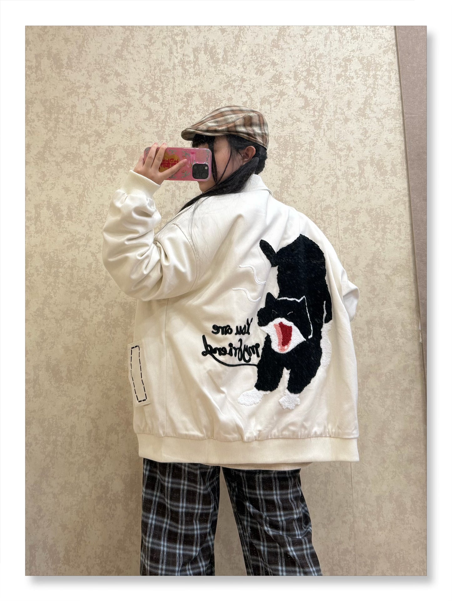 BIBULU - Kidcore Cat Paw Embroidered Jacket jacket BIBULU