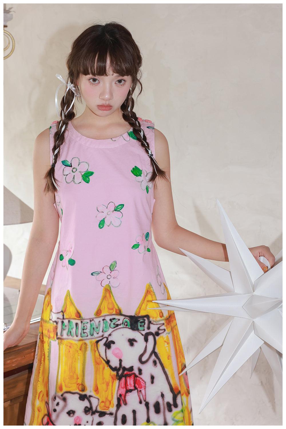 Tntntutu - Decora Kei Dalmatian Dress dress tntntutu