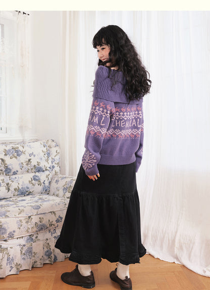 Chemical Girl - Kawaii Fair Isle Knit Sweater sweater chemical girl